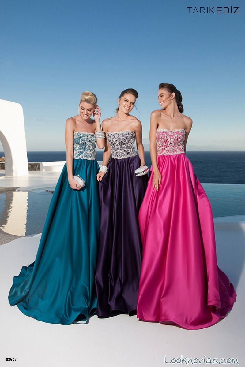 vestidos en color para damas